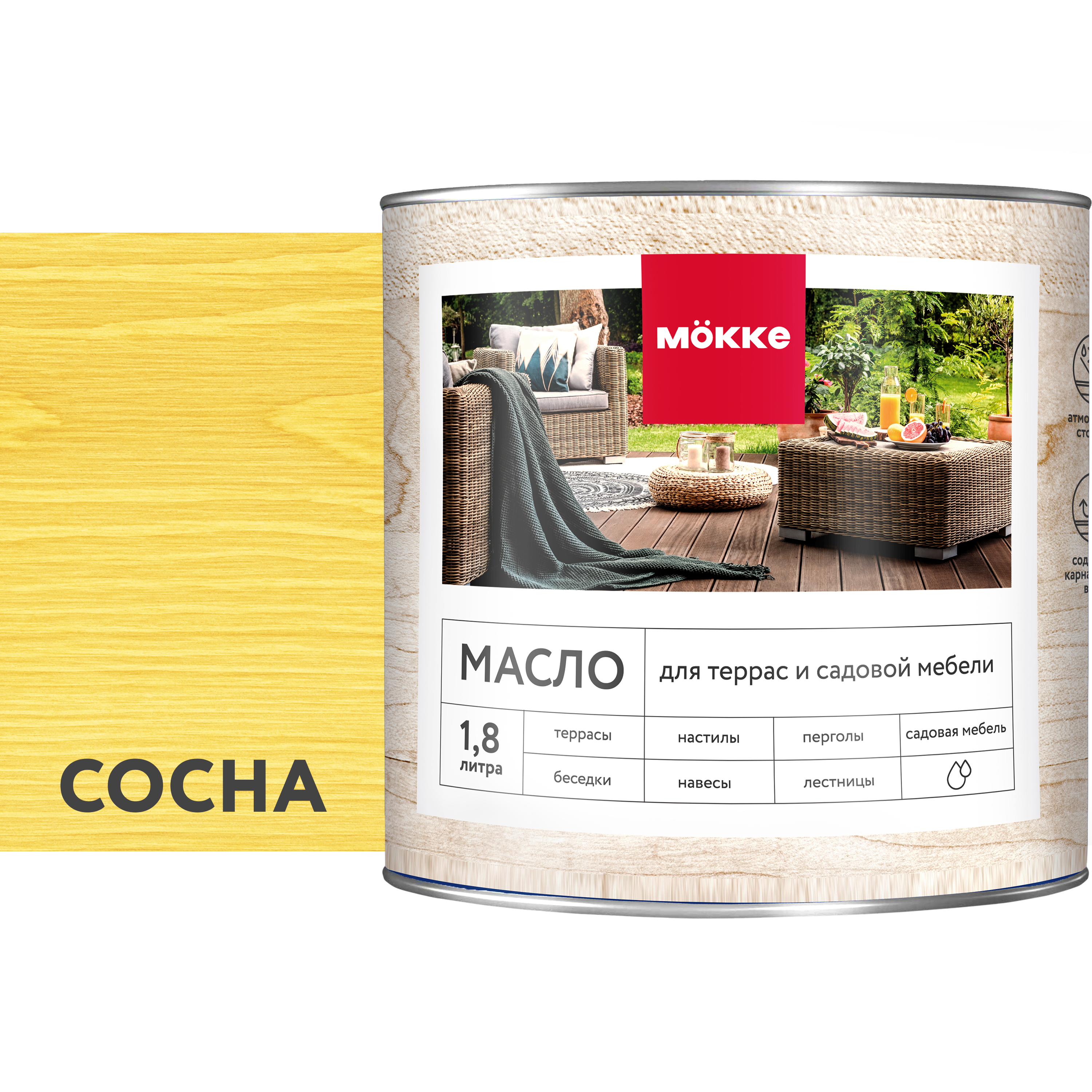 Изображение товара Масло для пола и лестниц Mökke цвет сосна 1.8 л Изображение товара Масло для пола и лестниц Mökke цвет сосна 1.8 л