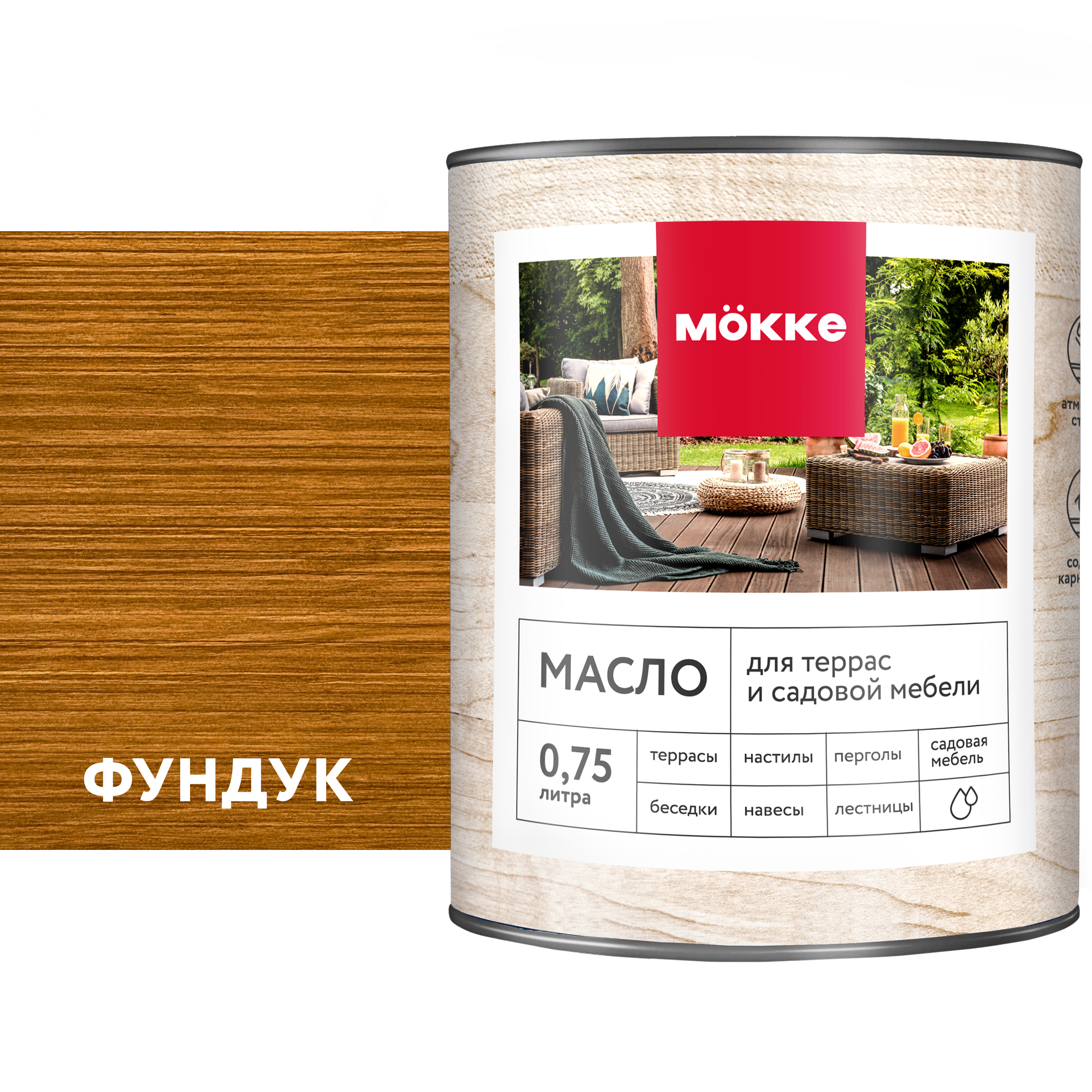 Изображение товара Масло для пола и лестниц Mökke цвет фундук 0.75 л