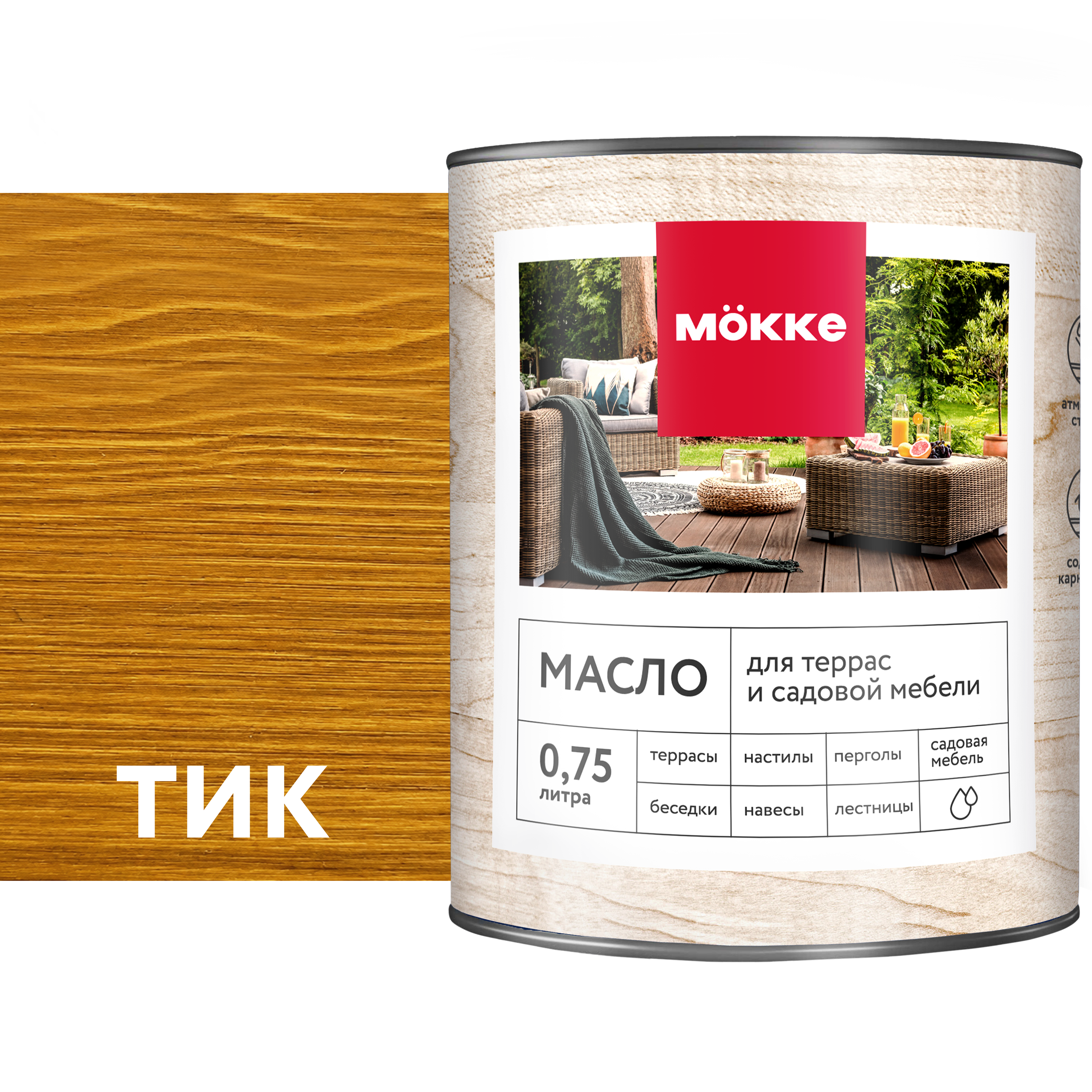 Изображение товара Масло для пола и лестниц Mökke цвет тик 0.75 л