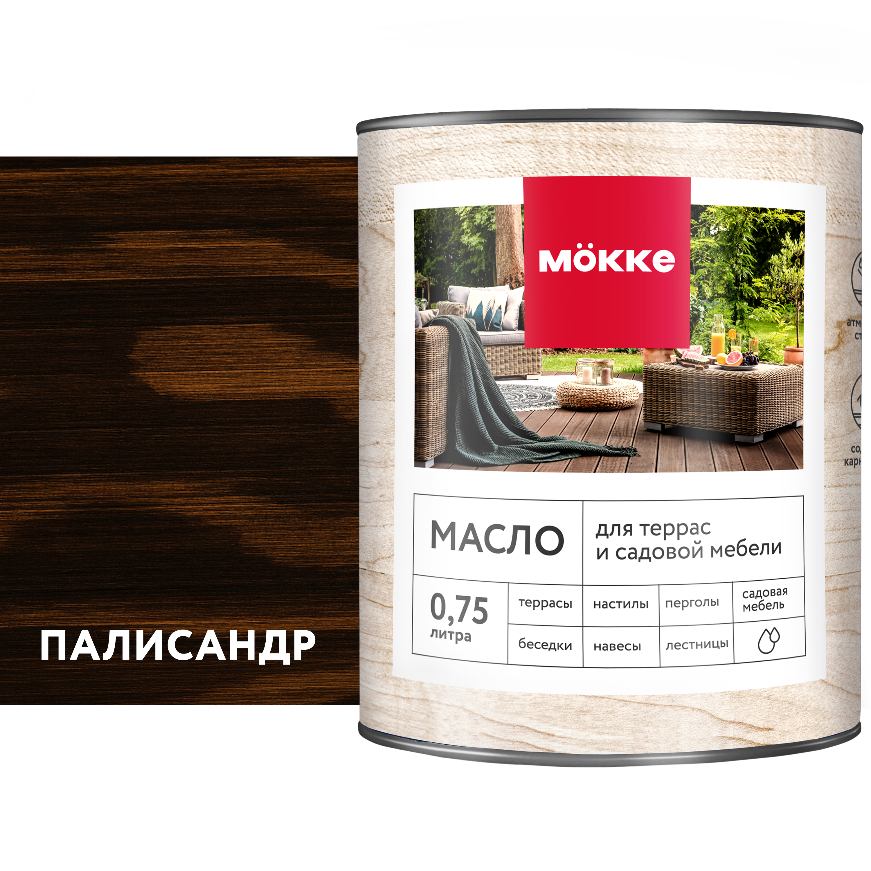Изображение товара Масло для пола и лестниц Mökke цвет палисандр 0.75 л