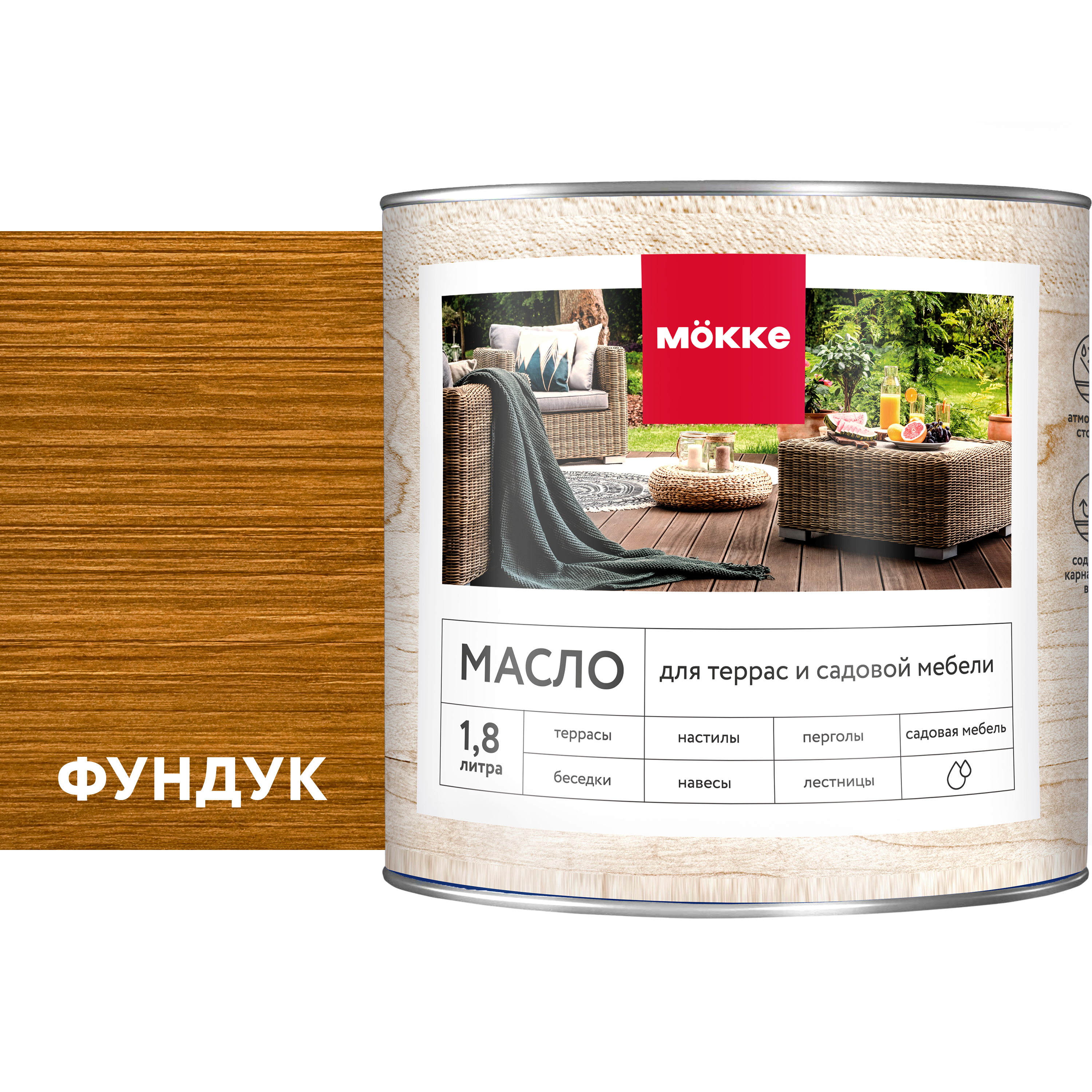 Изображение товара Масло для пола и лестниц Mökke цвет фундук 1.8 л Изображение товара Масло для пола и лестниц Mökke цвет фундук 1.8 л