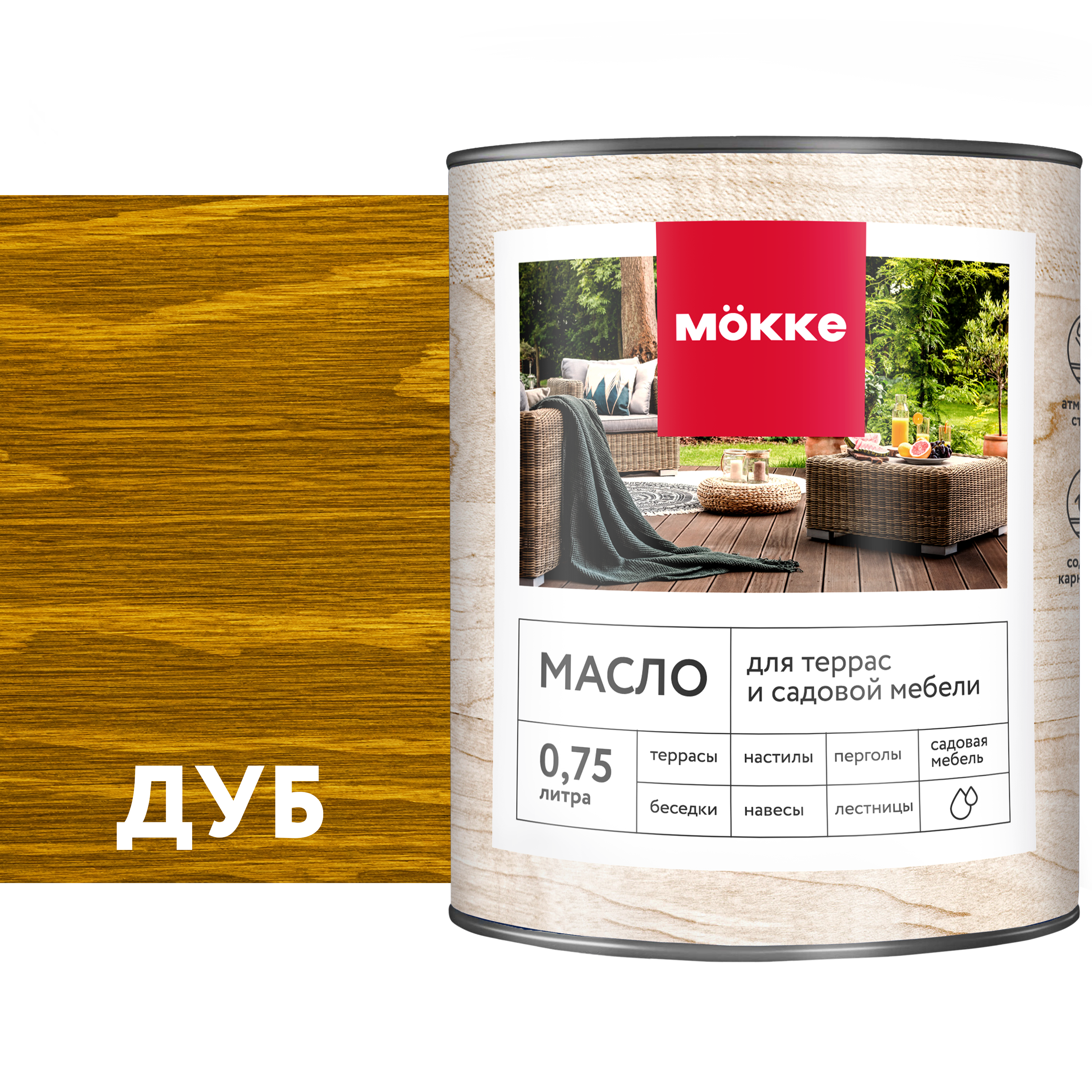 Изображение товара Масло для пола и лестниц Mökke цвет дуб 0.75 л