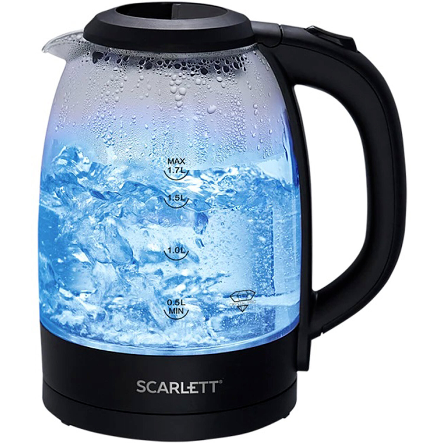 Изображение товара Чайник 1.7 л Scarlett 457216 стекло цвет прозрачный Изображение товара Чайник 1.7 л Scarlett 457216 стекло цвет прозрачный