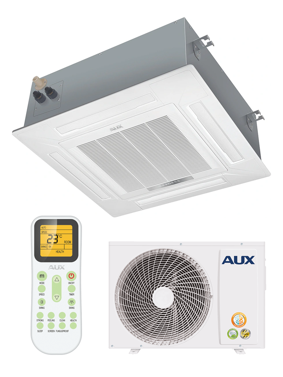 Изображение товара Кассетный кондиционер AUX ALCA-H12/4R1C 12K BTU охлаждение/обогрев