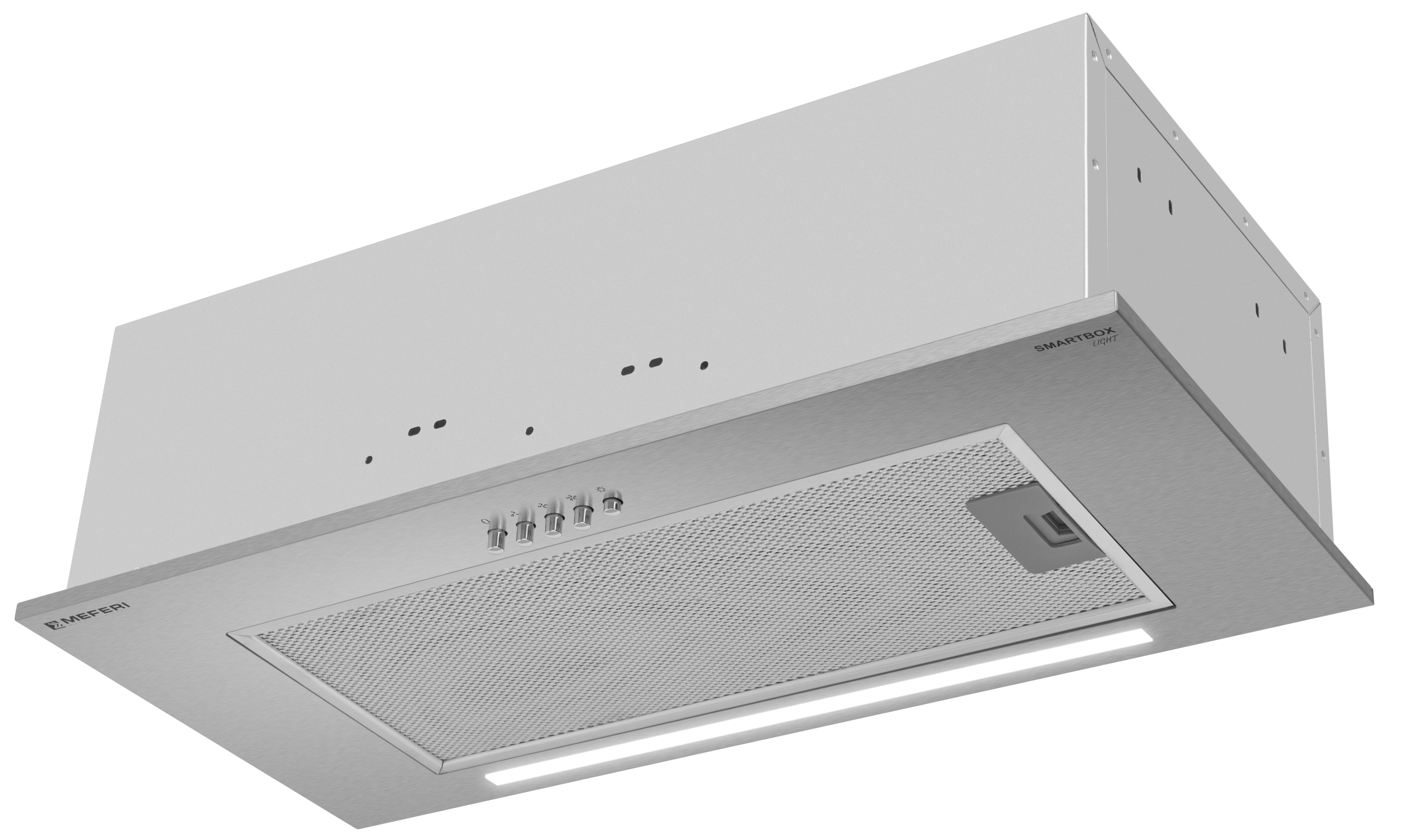 Изображение товара Вытяжка полновстраиваемая Meferi SMARTBOX60IX LIGHT 60 см цвет серый /серебристый Изображение товара Вытяжка полновстраиваемая Meferi SMARTBOX60IX LIGHT 60 см цвет серый /серебристый