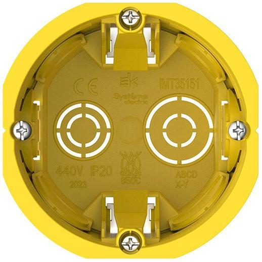 Изображение товара Подрозетник Systeme Electric Multibox для полых стен 65x60 мм с лапками IP20 цвет золотой Изображение товара Подрозетник Systeme Electric Multibox для полых стен 65x60 мм с лапками IP20 цвет золотой