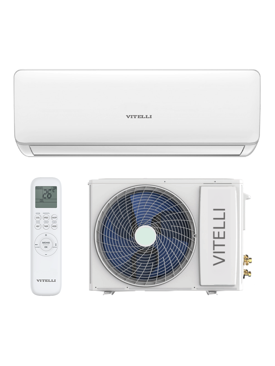 Изображение товара Сплит-система инверторная Vitelli Palermo Inverter 12K BTU охлаждение/обогрев Изображение товара Сплит-система инверторная Vitelli Palermo Inverter 12K BTU охлаждение/обогрев
