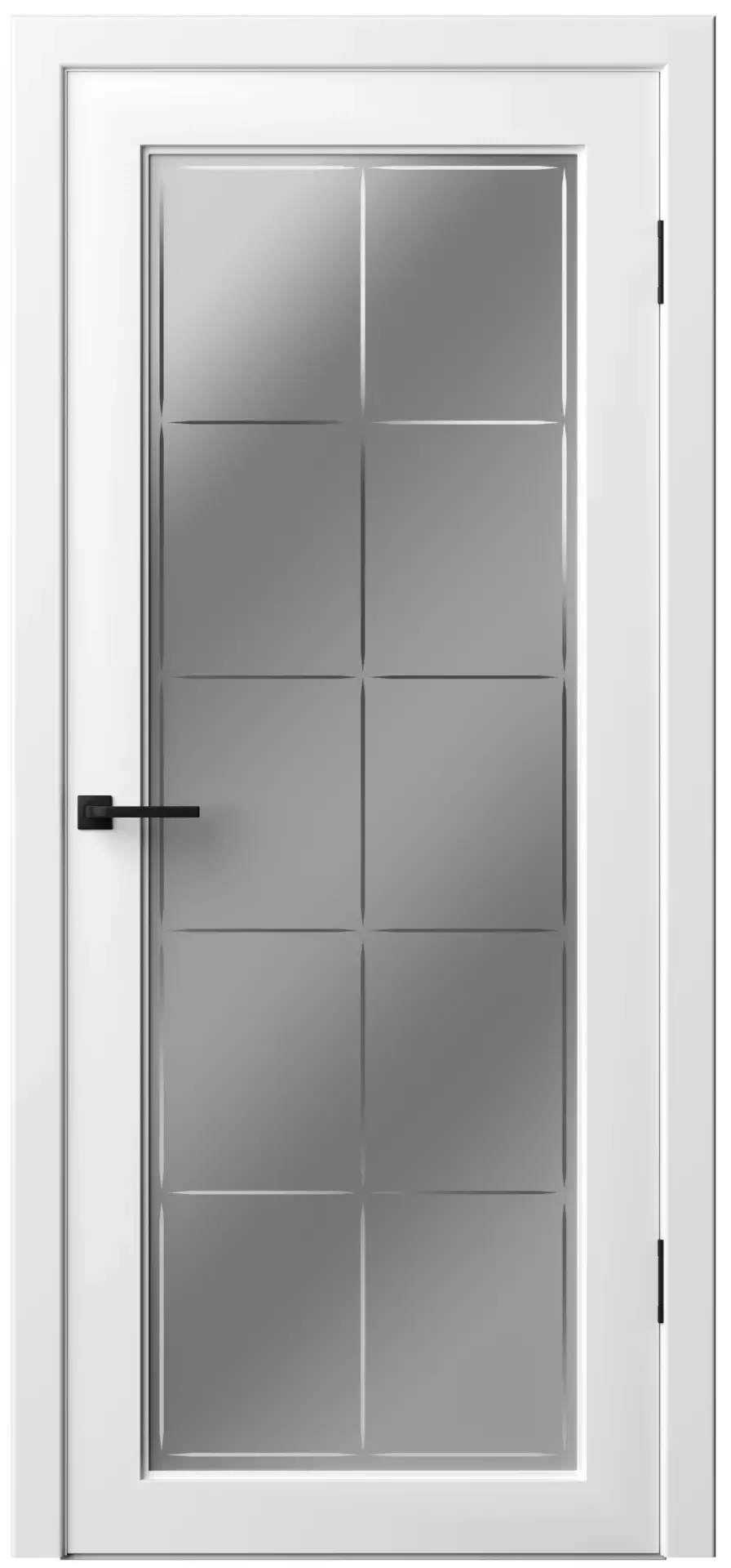 Изображение товара Дверь межкомнатная Rumax Классика-1 200x80см остеклённая эмаль цвет белый без замка и петель