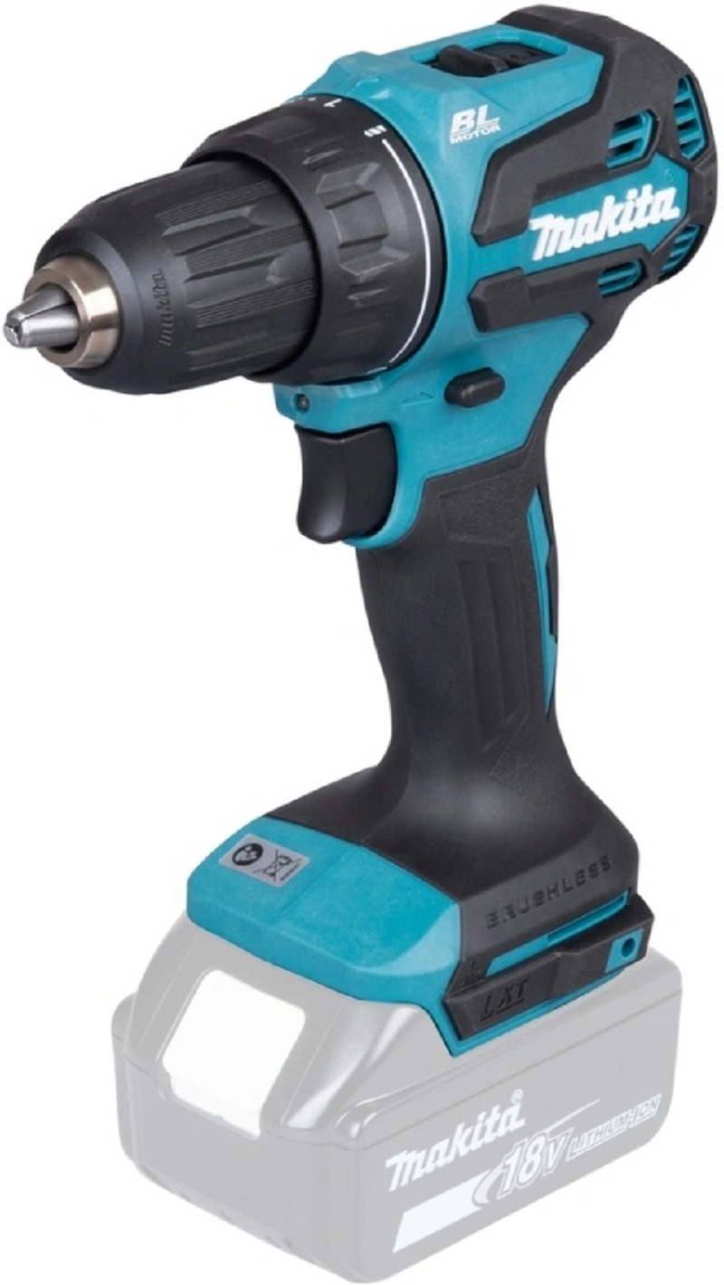 Изображение товара Дрель-шуруповерт аккумуляторная бесщеточная Makita DDF490Z, 18 В Li-Ion без АКБ и ЗУ