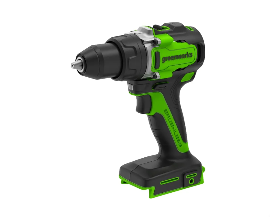 Изображение товара Дрель-шуруповерт аккумуляторная бесщеточная Greenworks GD24DD90, 24 В Li-Ion без АКБ и ЗУ