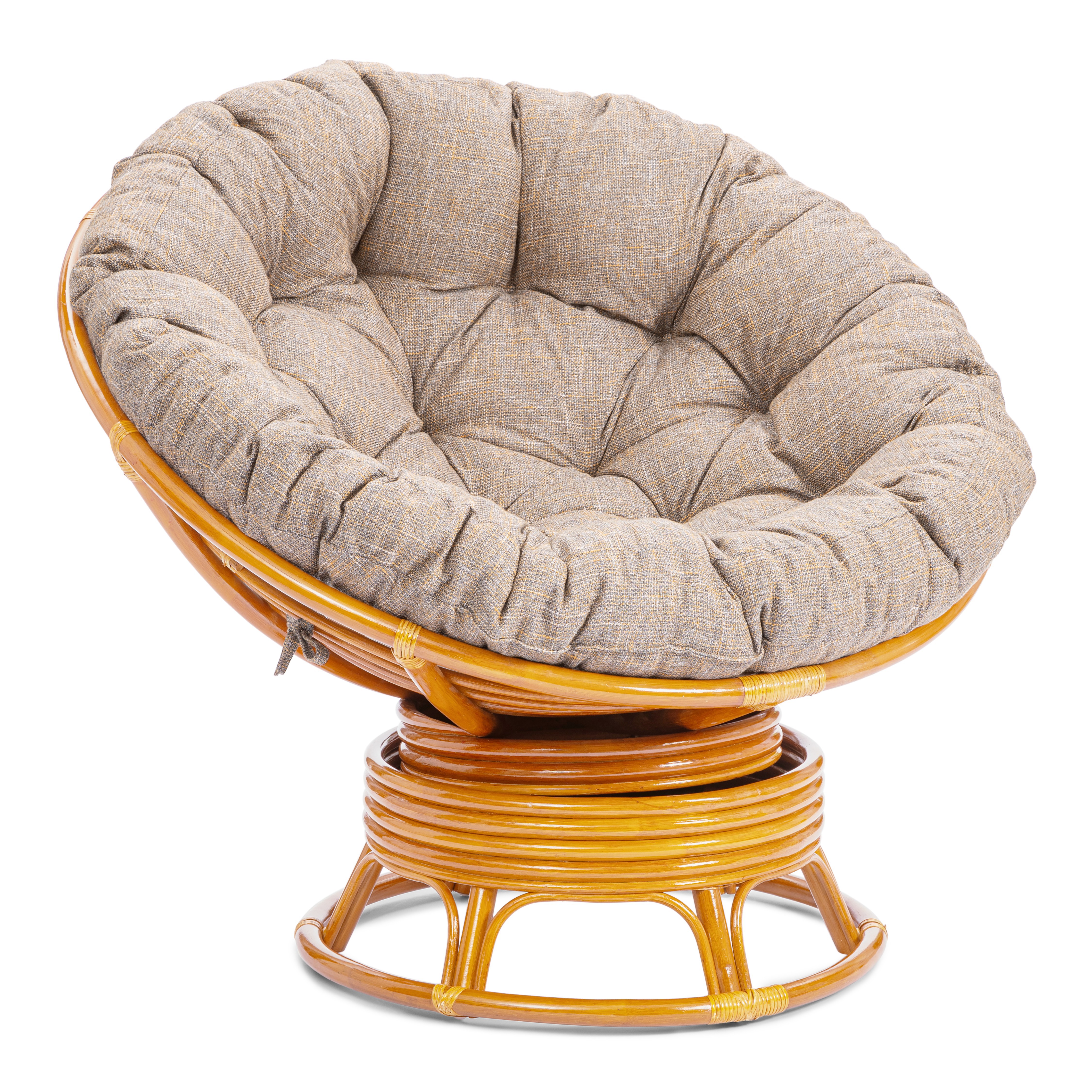 Изображение товара Садовое кресло-качалка Tetchair Папасан 25872 115x101x104 см натуральный ротанг бежевый