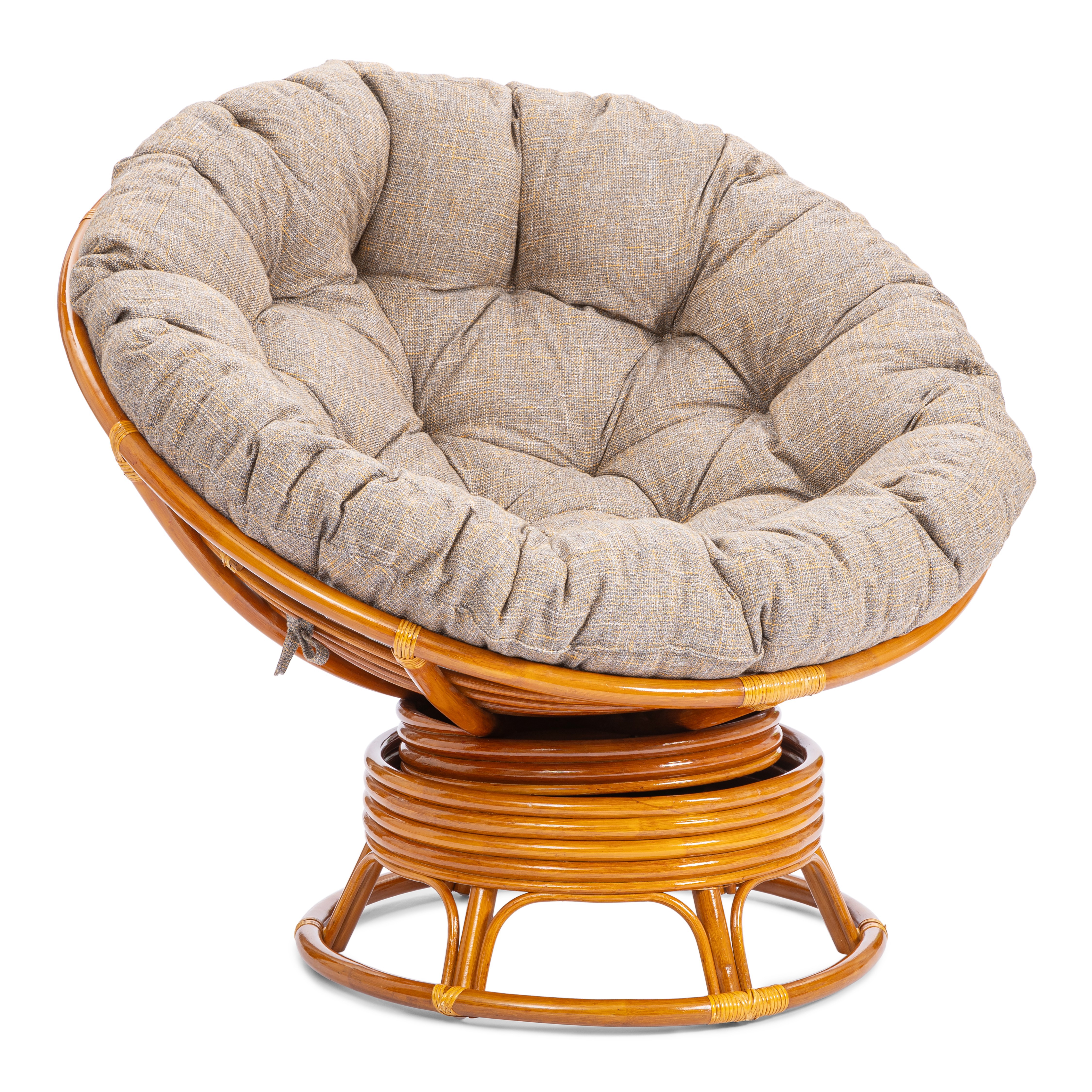 Изображение товара Садовое кресло-качалка Tetchair Папасан 25873 115x101x104 см натуральный ротанг светло-коричневый
