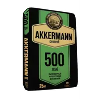 Изображение товара Цемент М500 Akkermann ЦЕМ II/А-И 42. 5 Н 25 кг - высокопрочный строительный материал