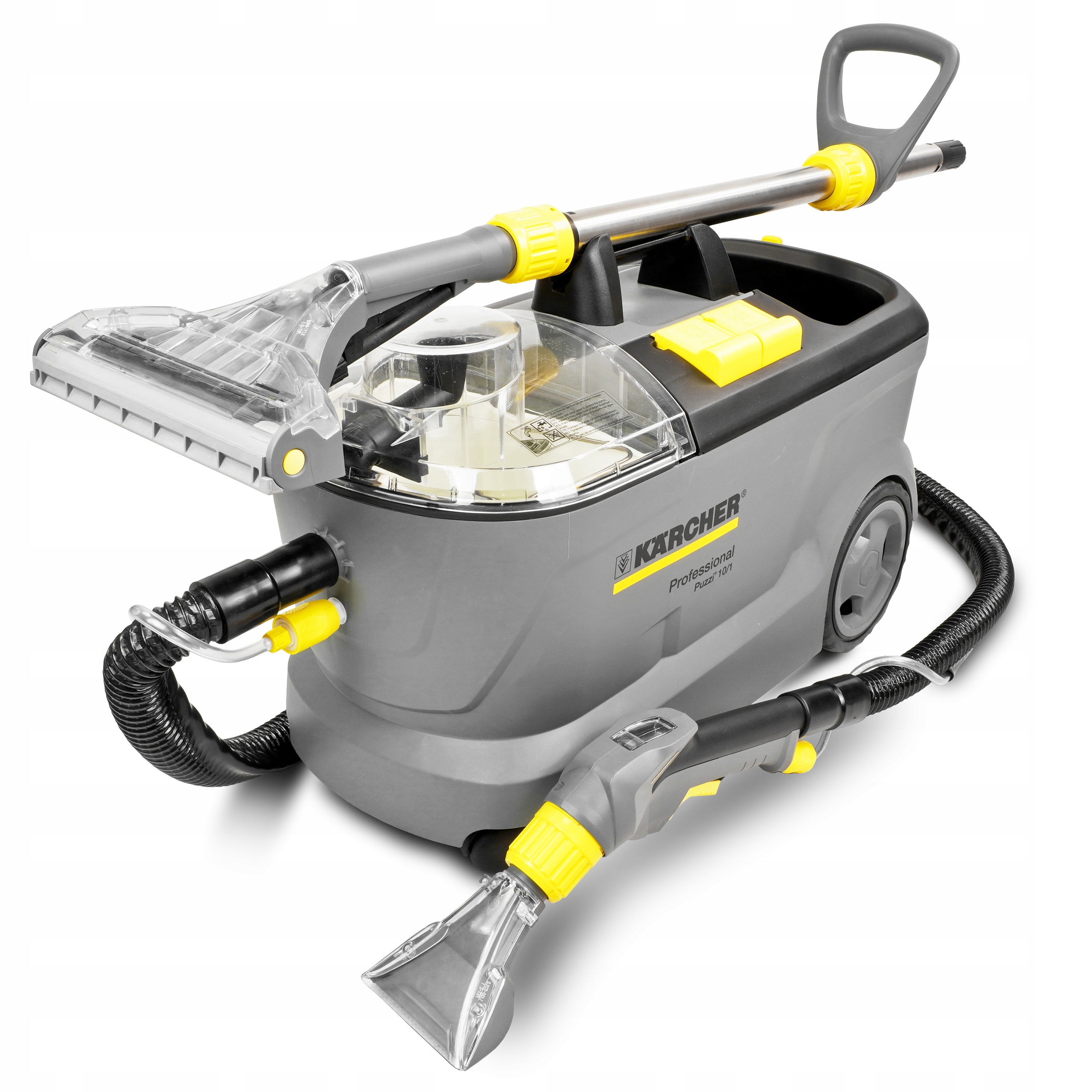 Изображение товара Пылесос с контейнером с влажной уборкой Karcher Моющий Пылесос Karcher Puzzi 10/1 1290 Вт 9 л цвет серый Изображение товара Пылесос с контейнером с влажной уборкой Karcher Моющий Пылесос Karcher Puzzi 10/1 1290 Вт 9 л цвет серый