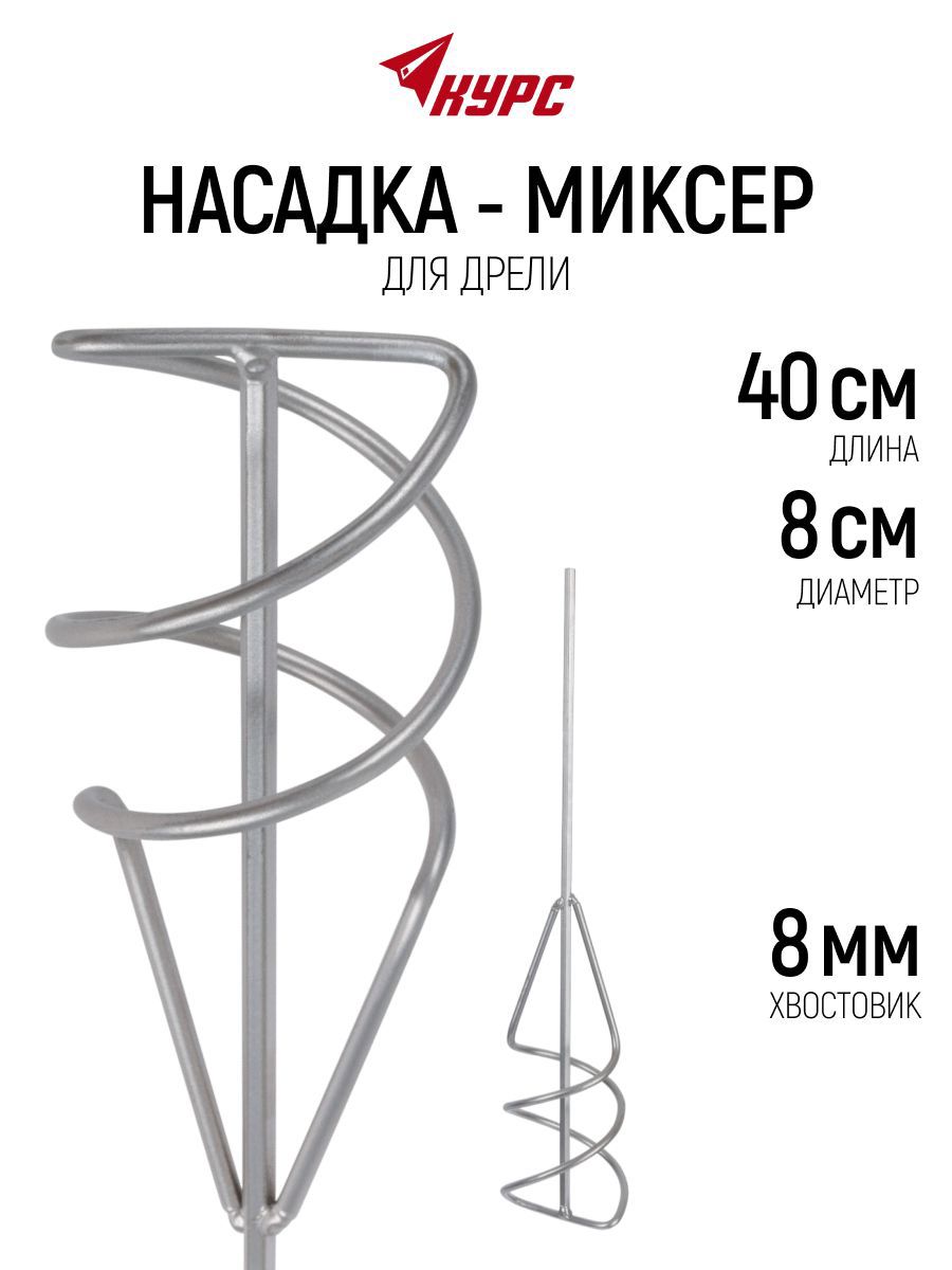 Изображение товара Насадка-миксер Курс 04202 80x400 мм, сталь Изображение товара Насадка-миксер Курс 04202 80x400 мм, сталь