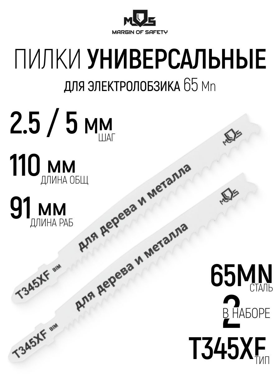 Изображение товара Пилка для электролобзика по металлу Mos 40824М, 2 шт Изображение товара Пилка для электролобзика по металлу Mos 40824М, 2 шт