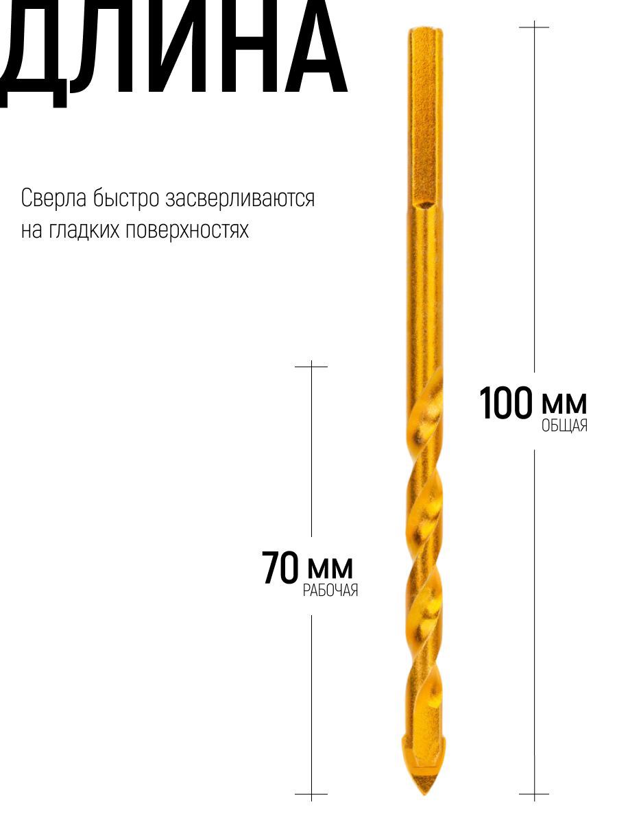 Изображение товара Сверло спиральное по бетону Fit 35143 6x100 мм Изображение товара Сверло спиральное по бетону Fit 35143 6x100 мм