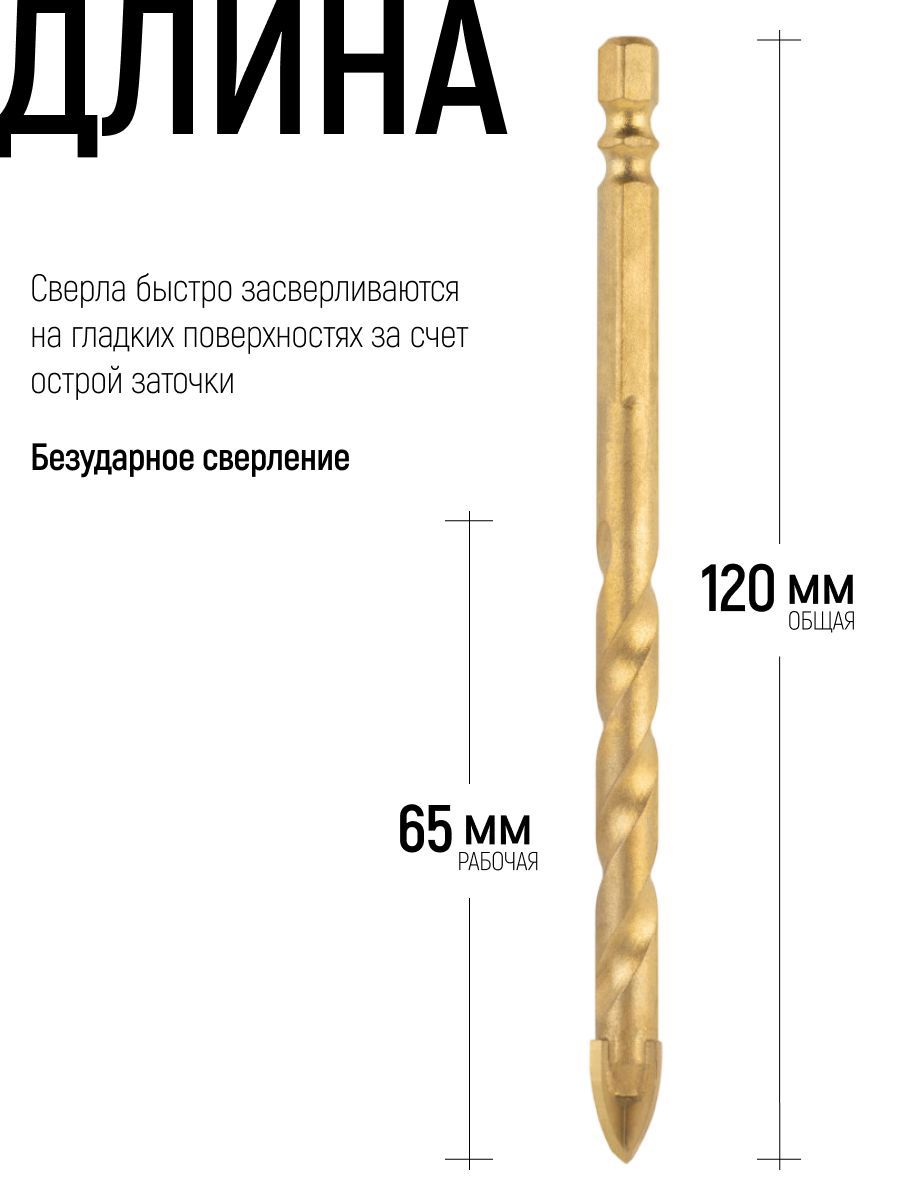 Изображение товара Сверло спиральное по бетону Fit 35163 10x120 мм Изображение товара Сверло спиральное по бетону Fit 35163 10x120 мм