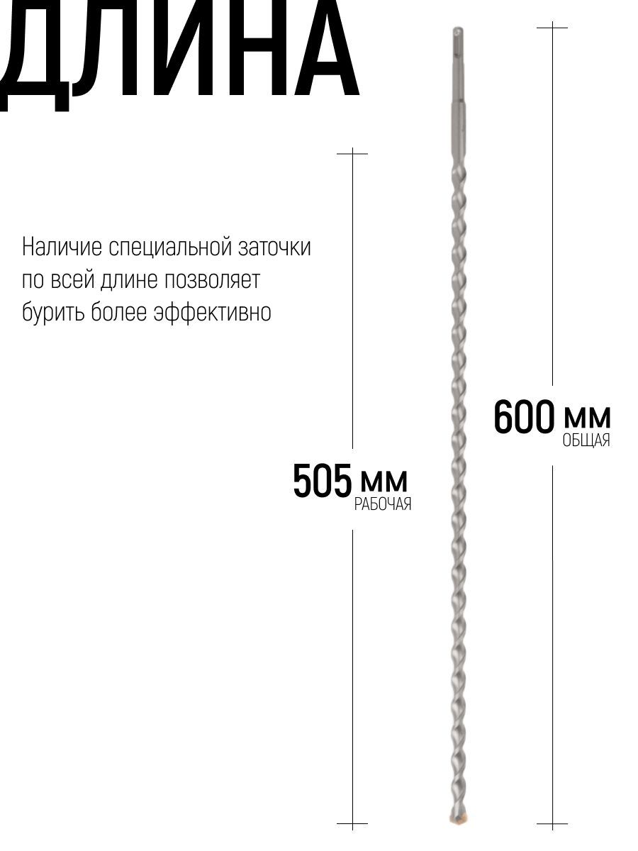 Изображение товара Бур по бетону Fdw 41-14600 14x600 мм Изображение товара Бур по бетону Fdw 41-14600 14x600 мм