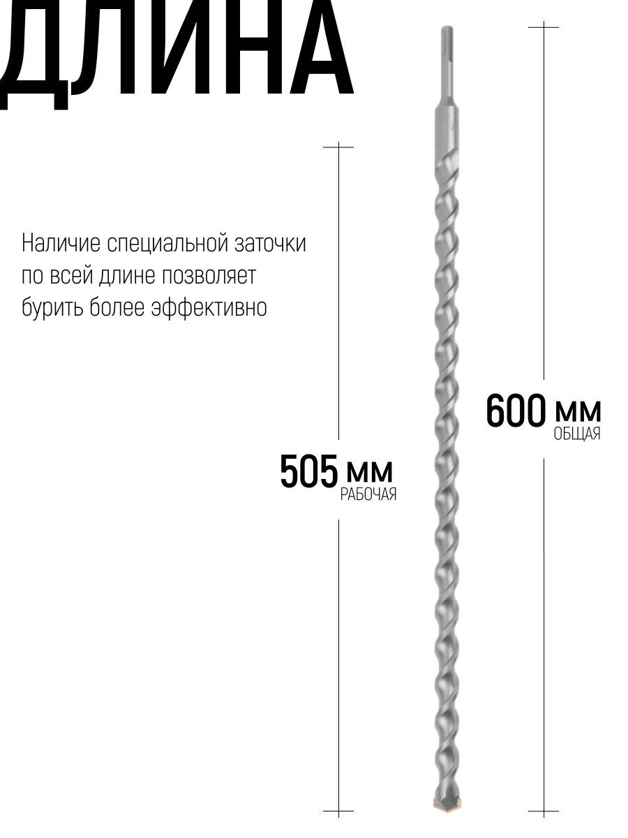 Изображение товара Бур по бетону Fdw 41-22600 22x600 мм