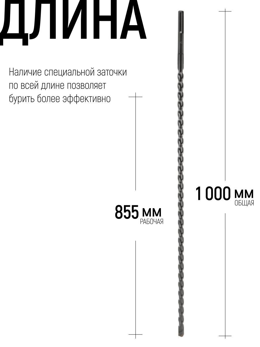 Изображение товара Бур по бетону Cutop 42-221000 22x1000 мм