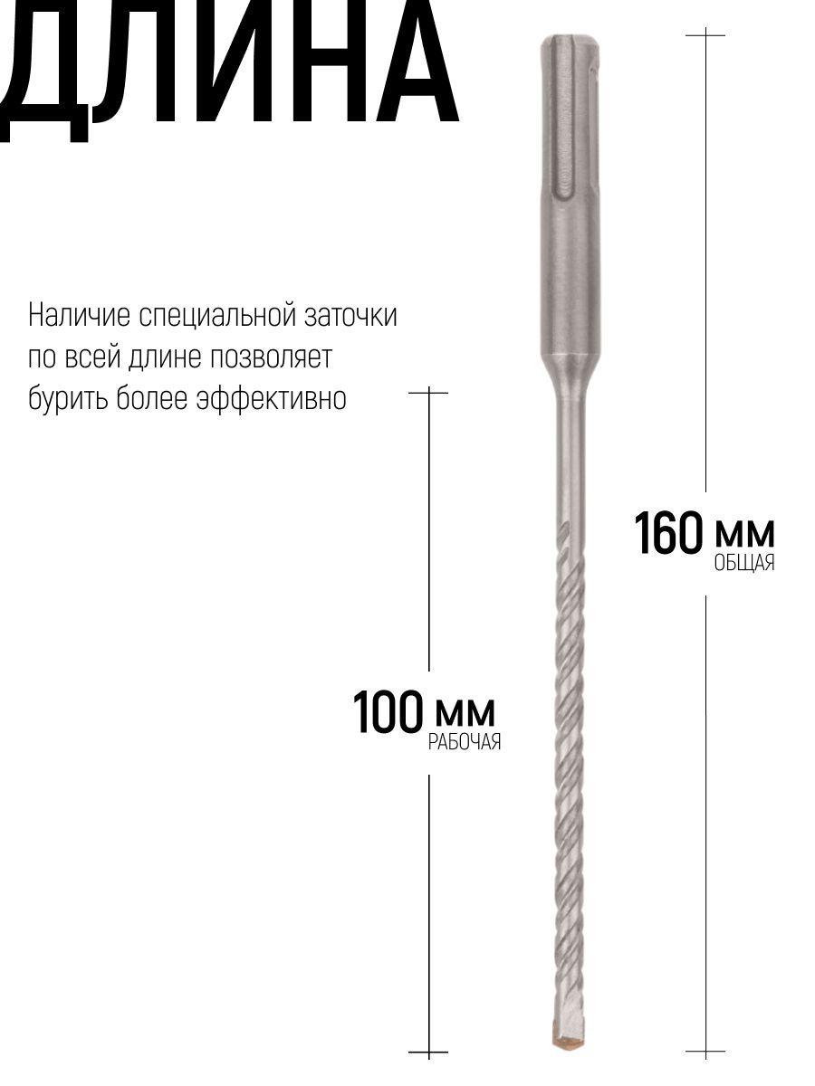 Изображение товара Бур по бетону Greatflex 56-5160 5x160 мм