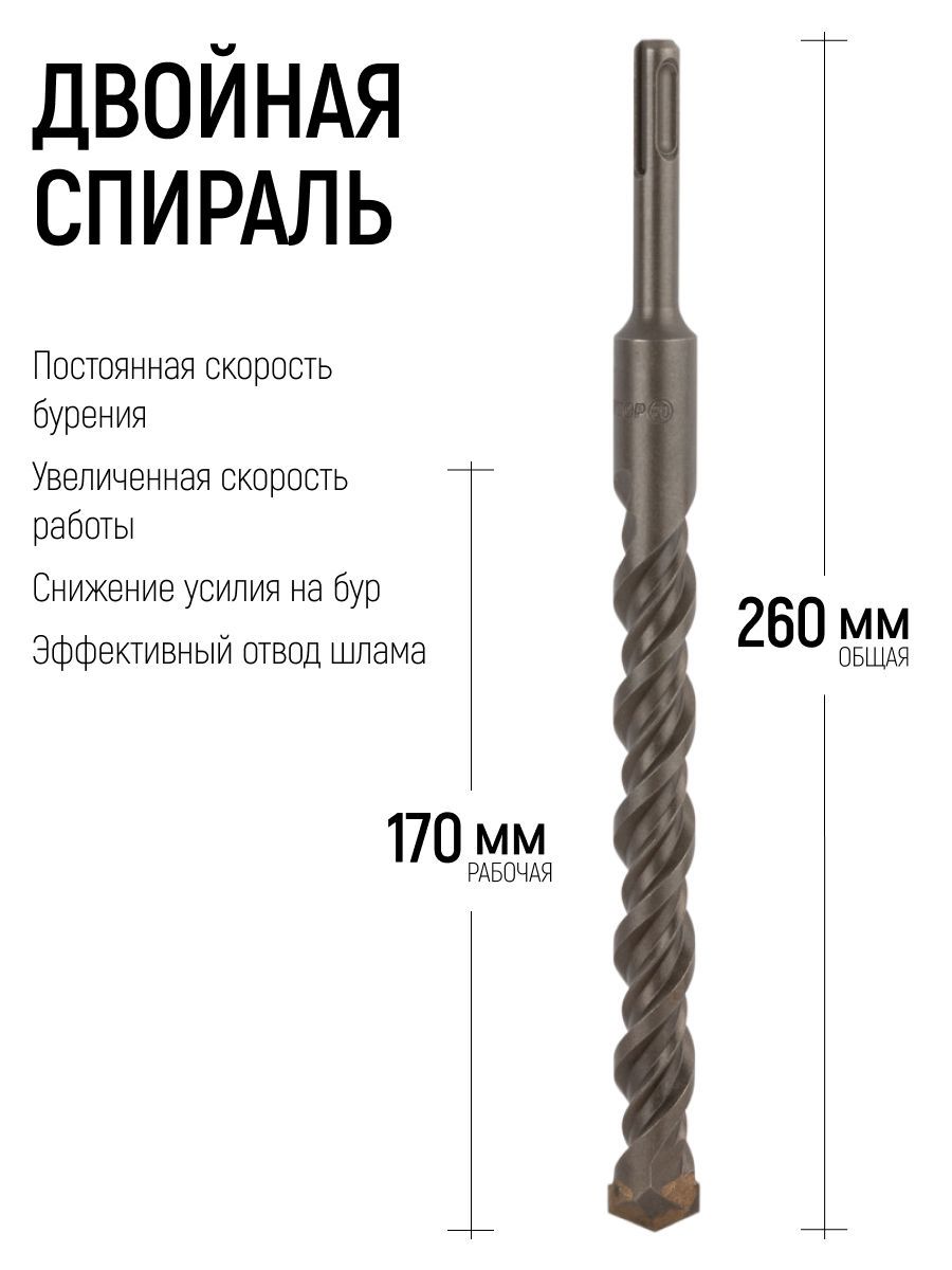 Изображение товара Бур по бетону Cutop 40-20260 20x260 мм Изображение товара Бур по бетону Cutop 40-20260 20x260 мм