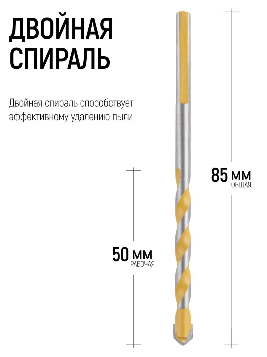 Изображение товара Сверло копьевидное по керамограниту Fit 35123 5 мм Изображение товара Сверло копьевидное по керамограниту Fit 35123 5 мм