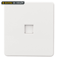 Изображение товара Розетка компьютерная встраиваемая Kranz Round RJ45 UTP cat 6 цвет перламутр