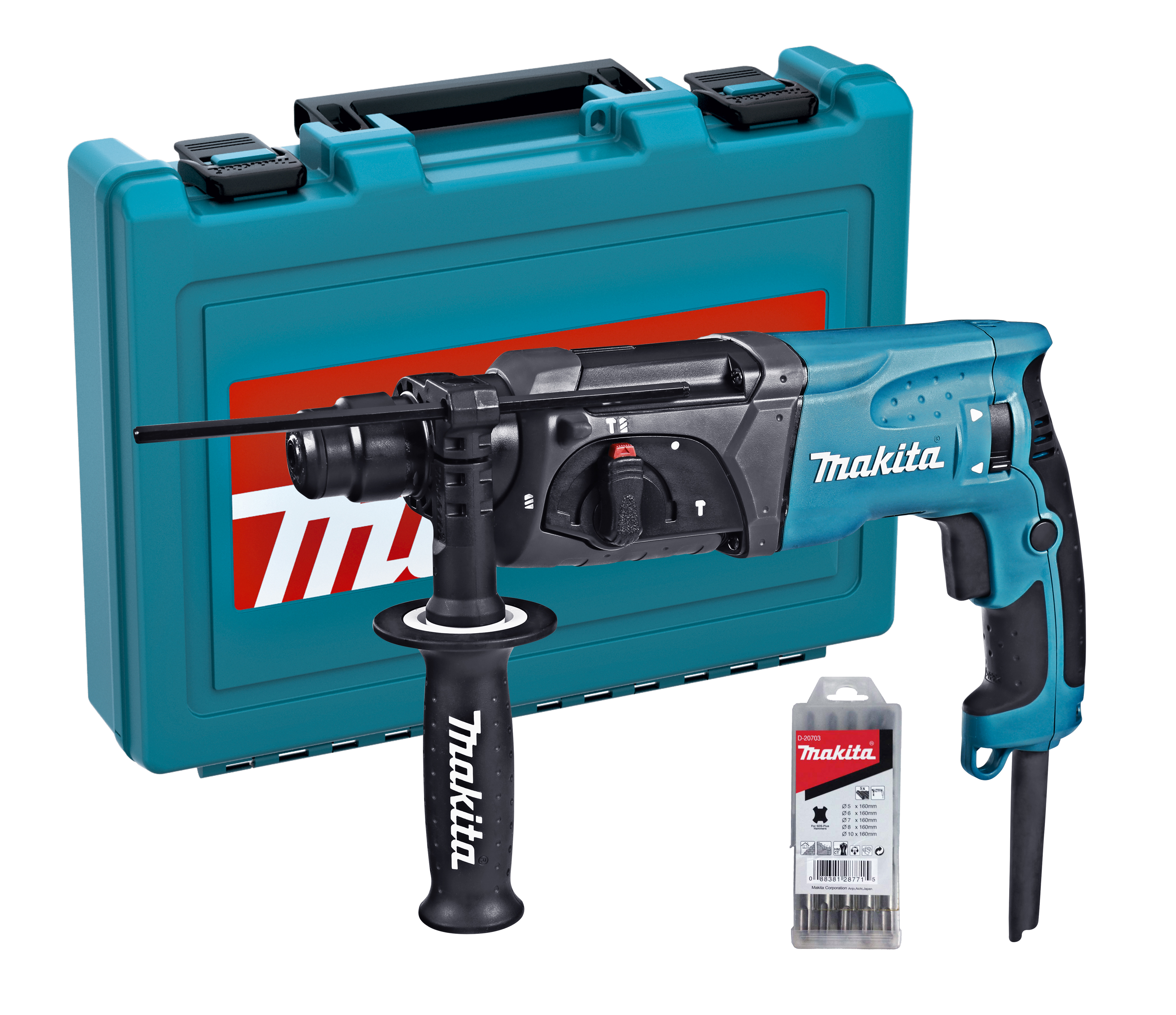 Изображение товара Перфоратор сетевой SDS-plus Makita HR2470X20 780 Вт 2.7 Дж Изображение товара Перфоратор сетевой SDS-plus Makita HR2470X20 780 Вт 2.7 Дж
