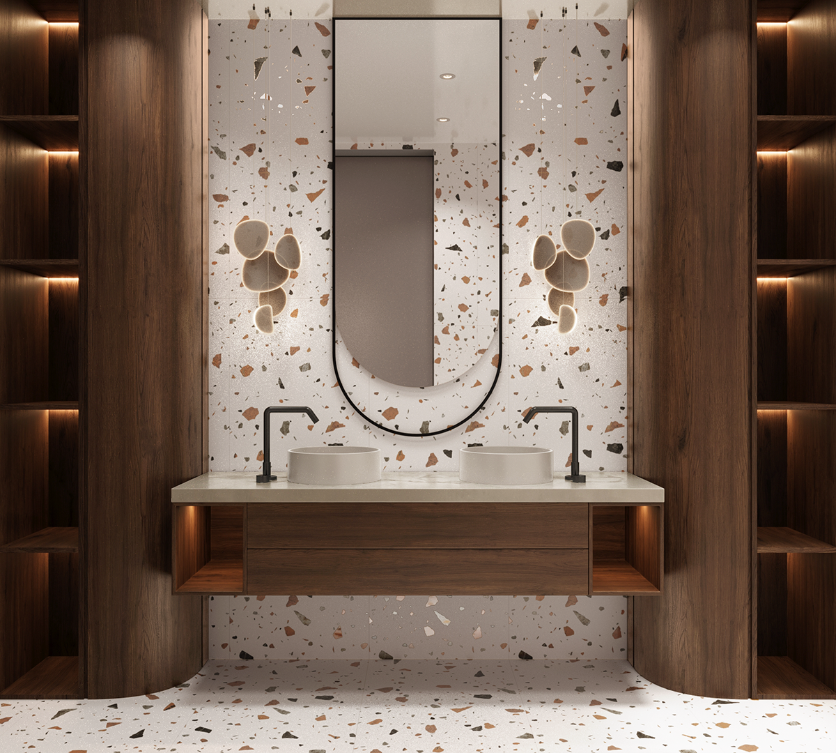 Изображение товара Керамогранит Arcadia Ceramica Тераццо Бланко GI8013-A 60x120 см цвет белый Изображение товара Керамогранит Arcadia Ceramica Тераццо Бланко GI8013-A 60x120 см цвет белый