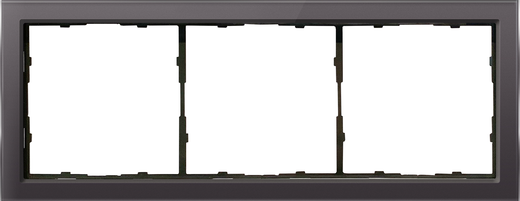 Изображение товара Рамка двойная для розеток и выключателей Donel R98 Glass DA212G стекло мокко