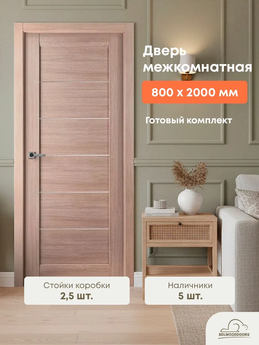 Изображение товара Комплект межкомнатной двери Belwooddoors Мирелла 200x80см глухая ПВХ цвет белый под покраску Изображение товара Комплект межкомнатной двери Belwooddoors Мирелла 200x80см глухая ПВХ цвет белый под покраску