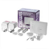 Изображение товара Система защиты от протечки воды DILWIS Smart Wi-Fi 1/2" 2 крана 3 датчика Wi-Fi