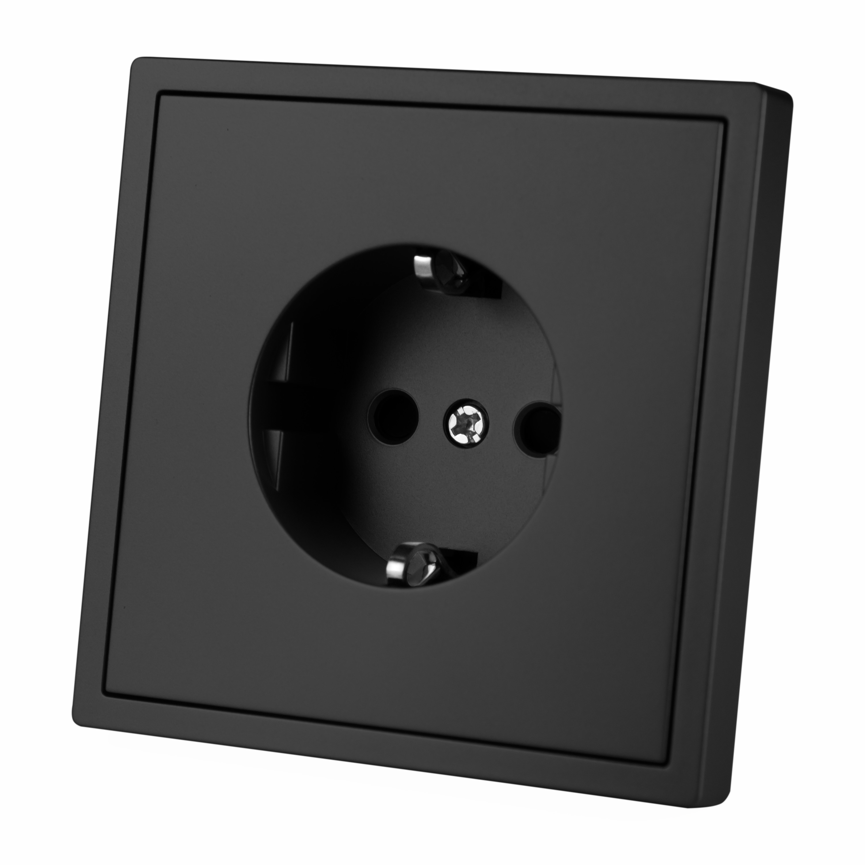 Изображение товара Розетка встраиваемая Vell Grand BK1P-EU-Grand с заземлением цвет черный Изображение товара Розетка встраиваемая Vell Grand BK1P-EU-Grand с заземлением цвет черный