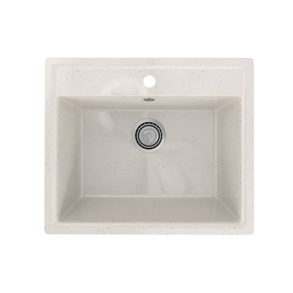 Изображение товара Мойка для кухни Maretti KT565-WH 49.5x56.5 см глубина чаши 17.5 см искусственный камень цвет белый Изображение товара Мойка для кухни Maretti KT565-WH 49.5x56.5 см глубина чаши 17.5 см искусственный камень цвет белый