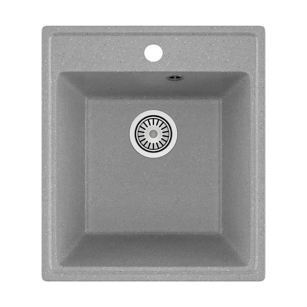 Изображение товара Мойка для кухни врезная Maretti KT425-GR 48.5x42.5 см глубина чаши 17.5 см искусственный камень цвет серый Изображение товара Мойка для кухни врезная Maretti KT425-GR 48.5x42.5 см глубина чаши 17.5 см искусственный камень цвет серый