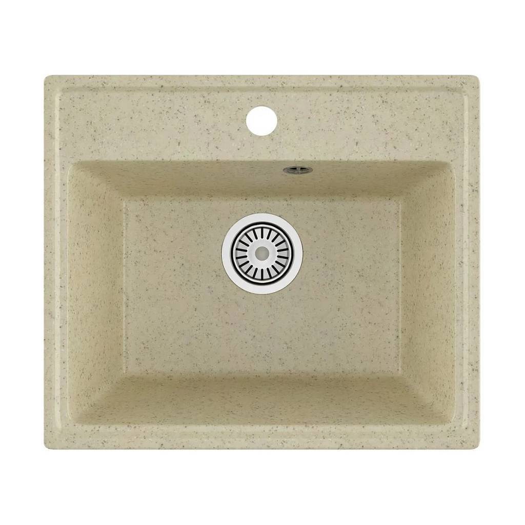 Изображение товара Мойка для кухни врезная Maretti KT490-BE 42x49 см глубина чаши 17 см искусственный камень цвет бежевый Изображение товара Мойка для кухни врезная Maretti KT490-BE 42x49 см глубина чаши 17 см искусственный камень цвет бежевый