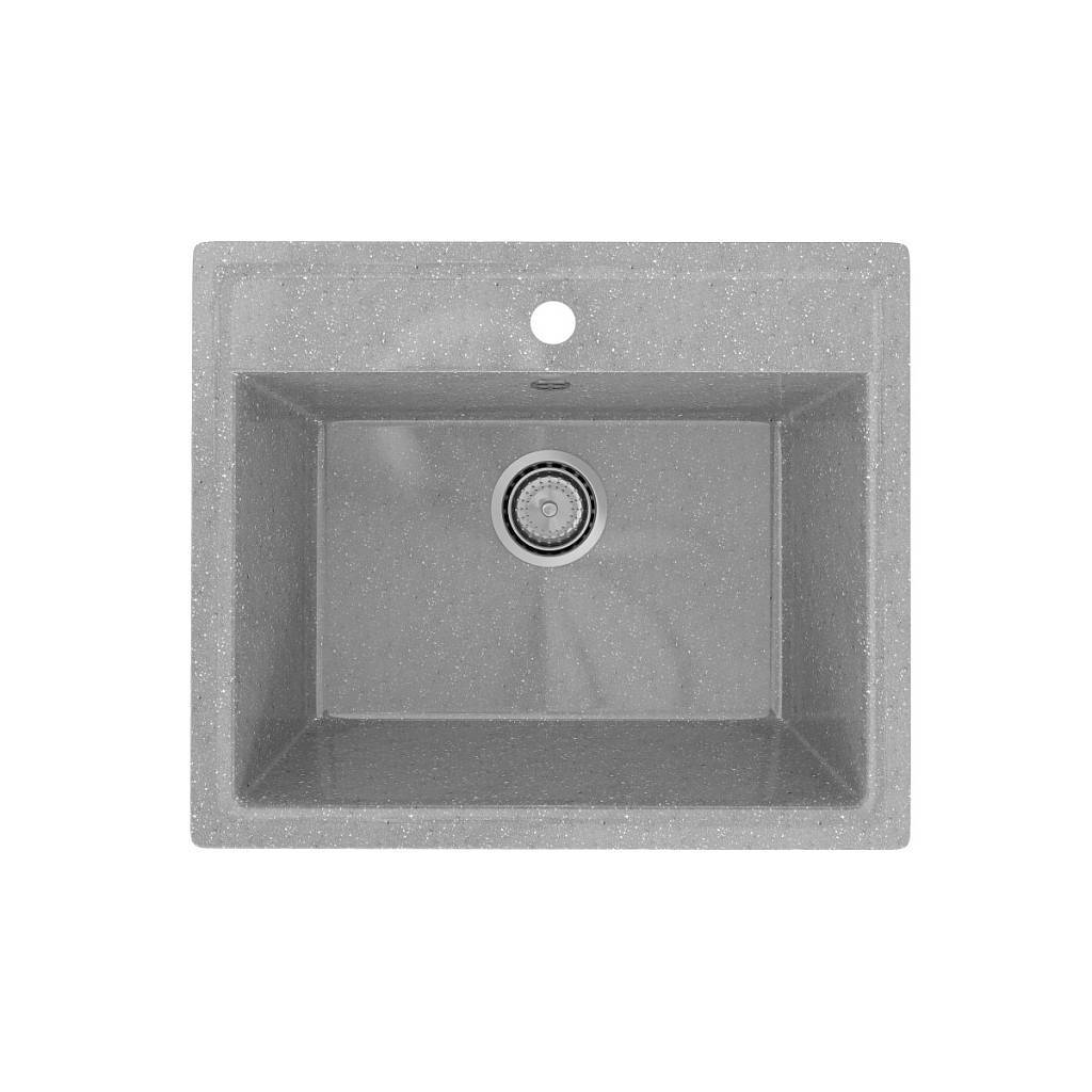 Изображение товара Мойка для кухни Maretti KT565-GR 49.5x56.5 см глубина чаши 17.5 см искусственный камень цвет серый