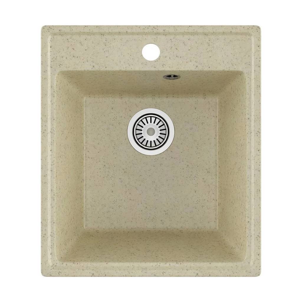 Изображение товара Мойка для кухни врезная Maretti KT425-BE 48.5x42.5 см глубина чаши 17.5 см искусственный камень цвет бежевый Изображение товара Мойка для кухни врезная Maretti KT425-BE 48.5x42.5 см глубина чаши 17.5 см искусственный камень цвет бежевый