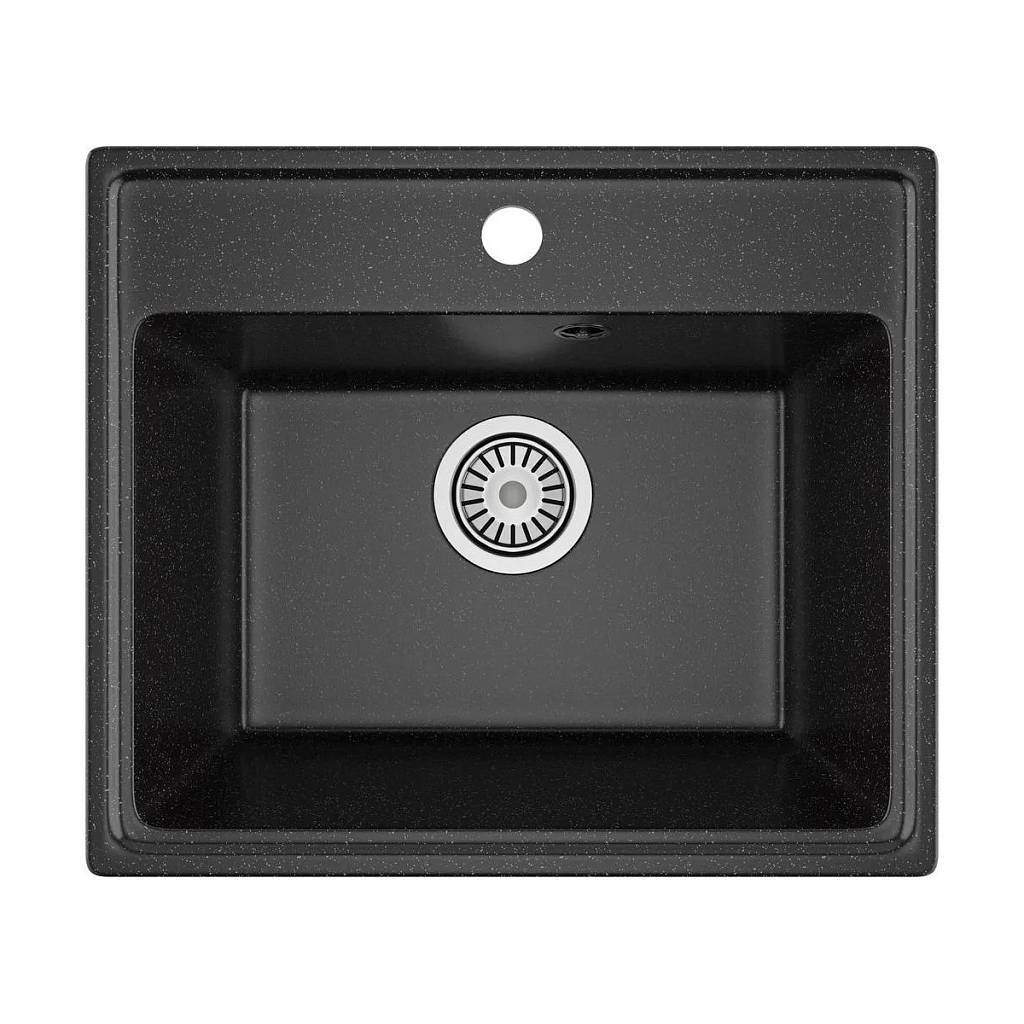 Изображение товара Мойка для кухни врезная Maretti KT490-BL 42x49 см глубина чаши 17 см искусственный камень цвет черный Изображение товара Мойка для кухни врезная Maretti KT490-BL 42x49 см глубина чаши 17 см искусственный камень цвет черный