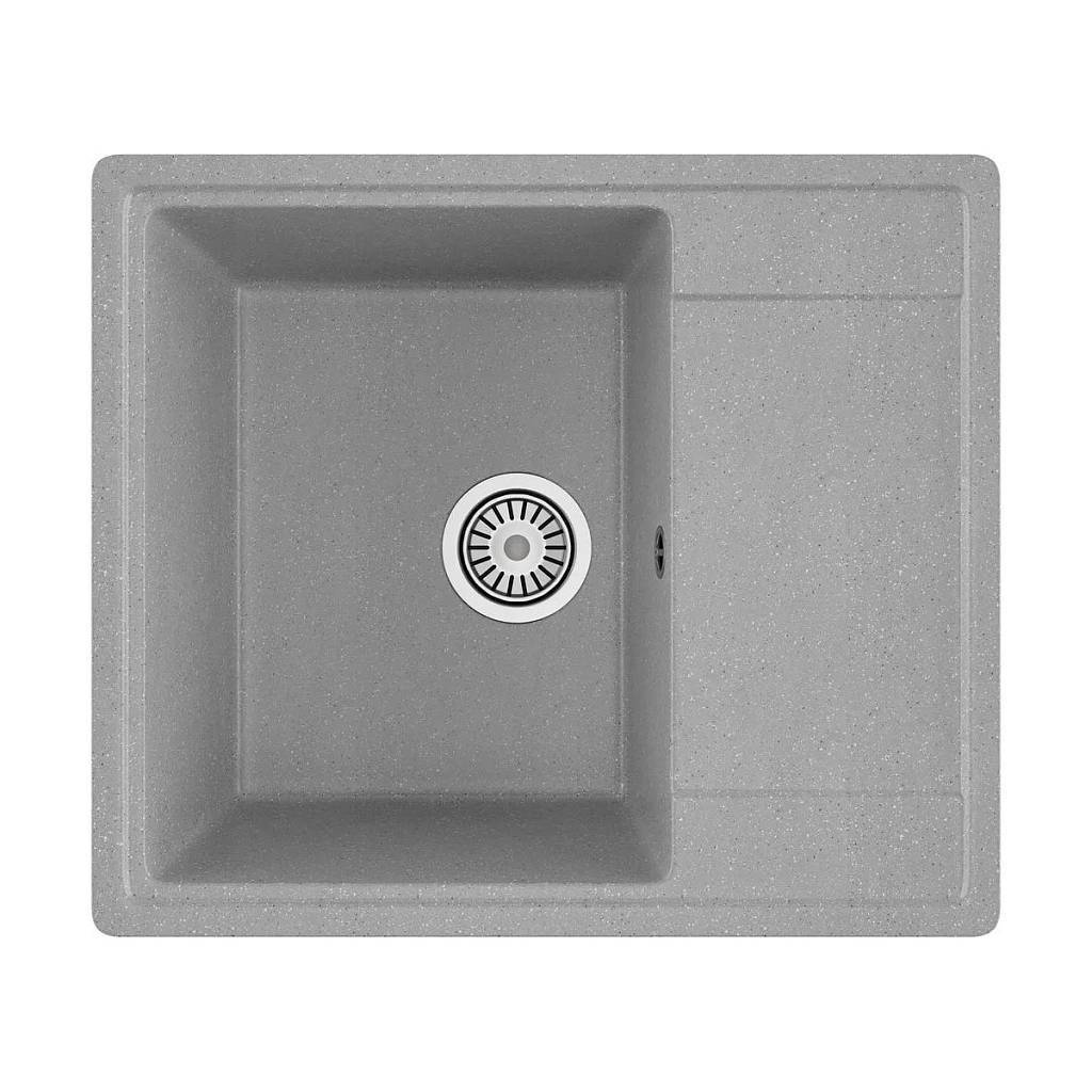 Изображение товара Мойка для кухни врезная Maretti KT575-GR 49.5x57.5 см глубина чаши 19 см искусственный камень цвет серый Изображение товара Мойка для кухни врезная Maretti KT575-GR 49.5x57.5 см глубина чаши 19 см искусственный камень цвет серый