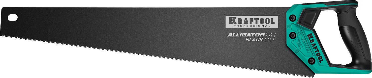 Изображение товара Пила ручная классическая по дереву Kraftool Alligator Black 15205-55 550 мм Изображение товара Пила ручная классическая по дереву Kraftool Alligator Black 15205-55 550 мм