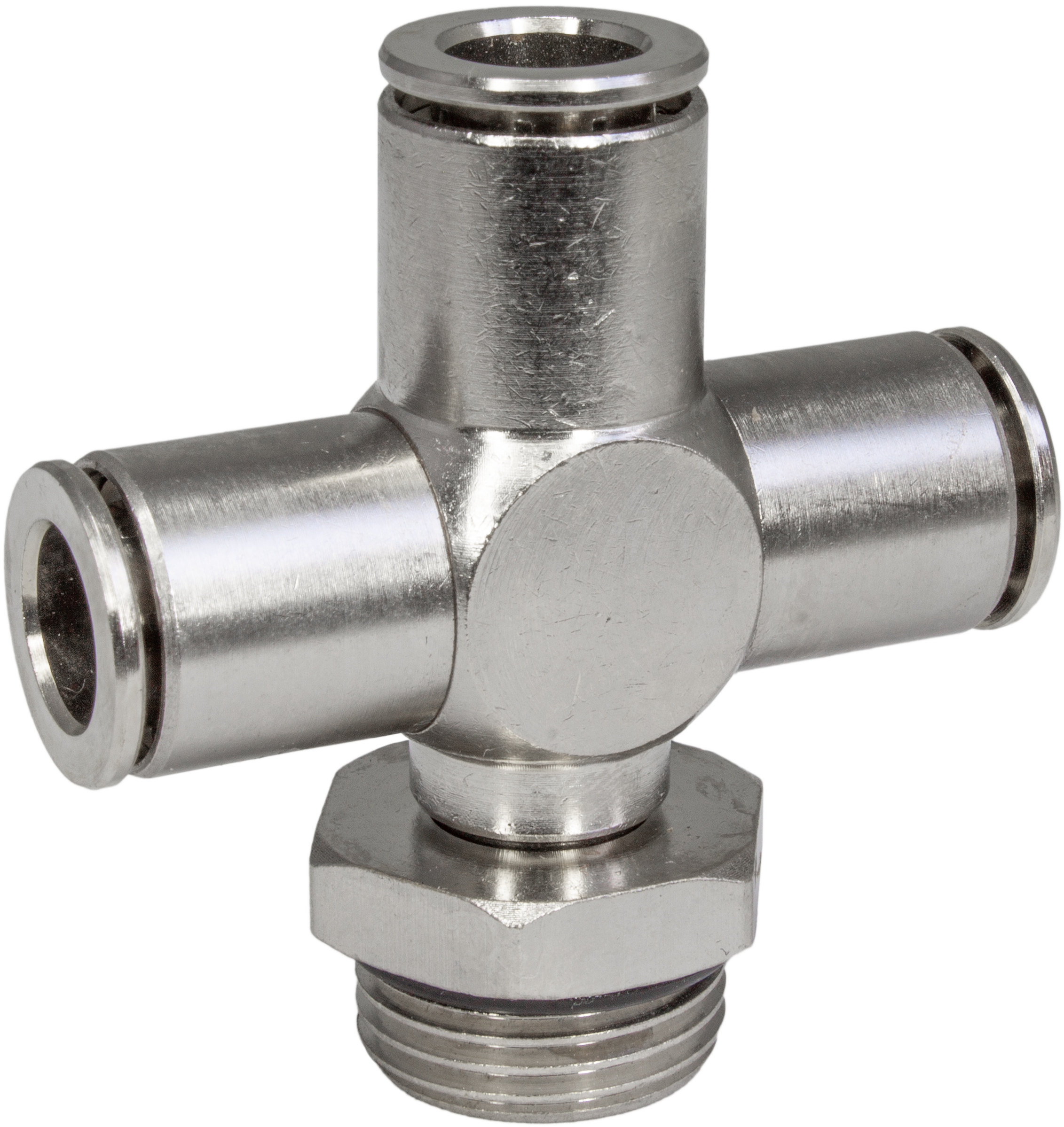 Изображение товара Крестовина PI Tools Cn-X-3/8M-8 3/8"x14 мм НР для фторопластовых и полиуретановых трубок 9914