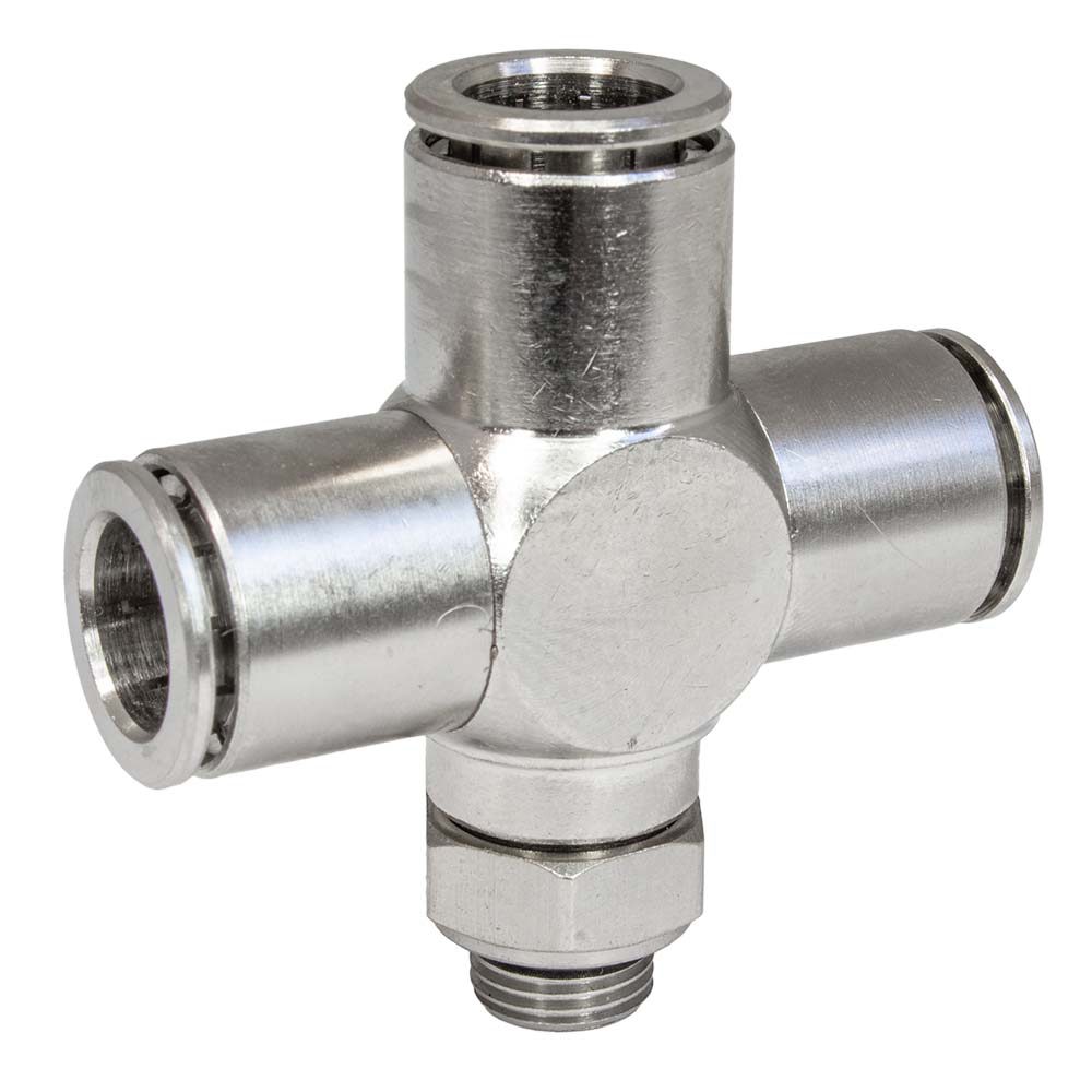 Изображение товара Крестовина PI Tools Cn-X-1/8M-10 1/8"x15 мм НР для фторопластовых и полиуретановых трубок 9846 Изображение товара Крестовина PI Tools Cn-X-1/8M-10 1/8"x15 мм НР для фторопластовых и полиуретановых трубок 9846