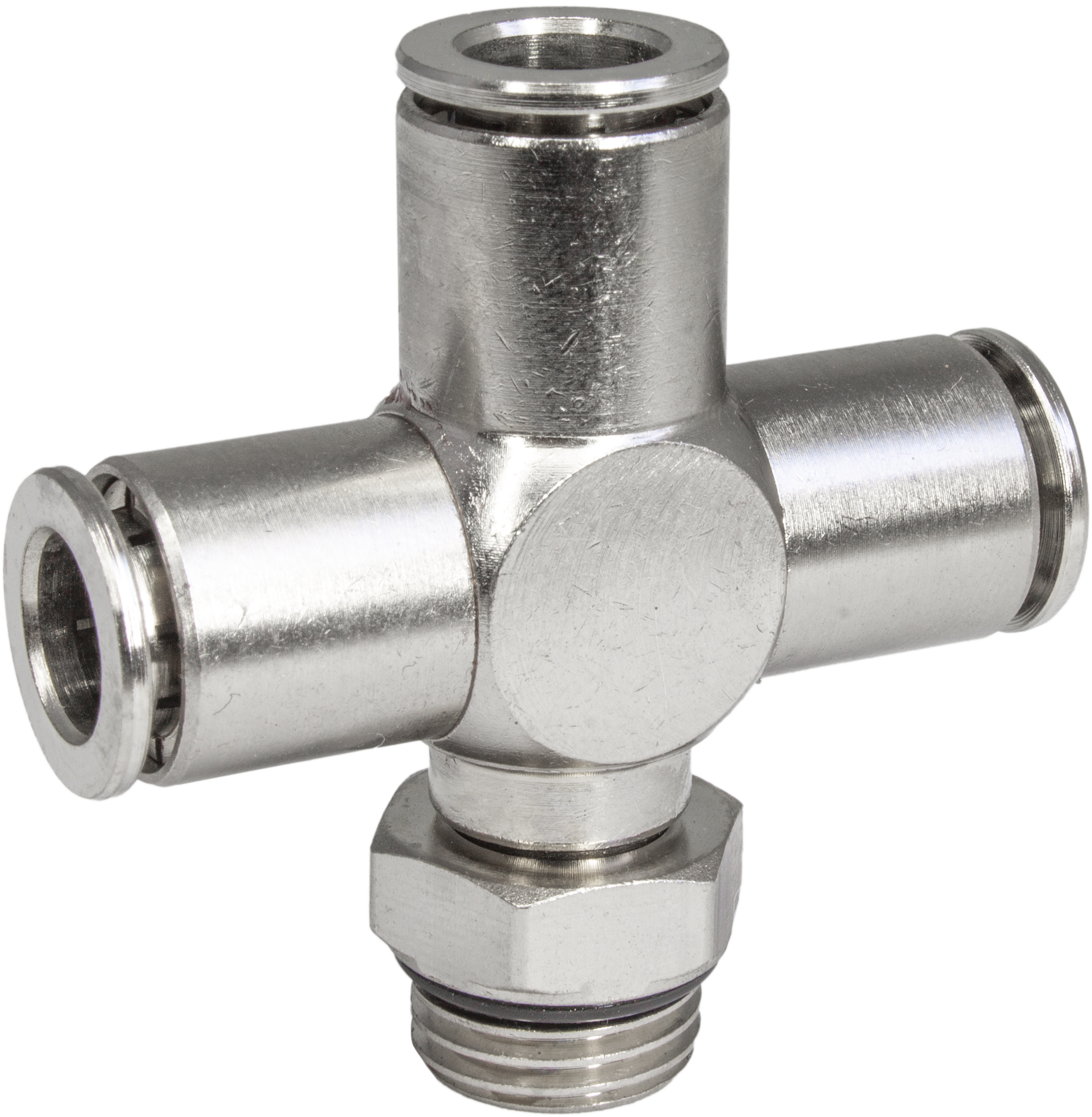 Изображение товара Крестовина PI Tools Cn-X-1/4M-8 1/4"x14 мм НР для фторопластовых и полиуретановых трубок 9877