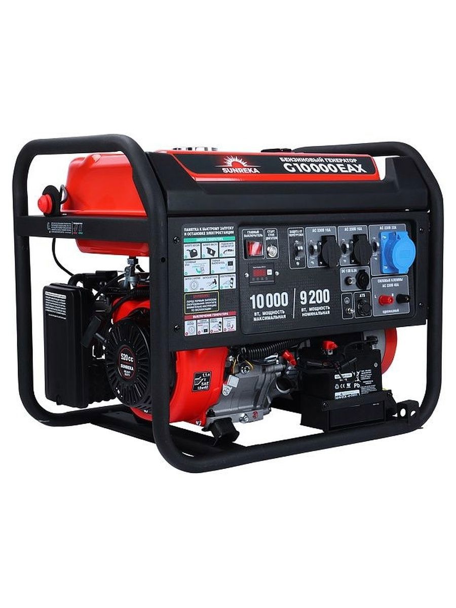 Изображение товара Генератор бензиновый Sunreka G10000EAX, 10 кВт