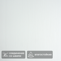Изображение товара Стеновая панель ПВХ Бьянко белый 2700x250x8 мм 0.675 м² Изображение товара Стеновая панель ПВХ Бьянко белый 2700x250x8 мм 0.675 м²
