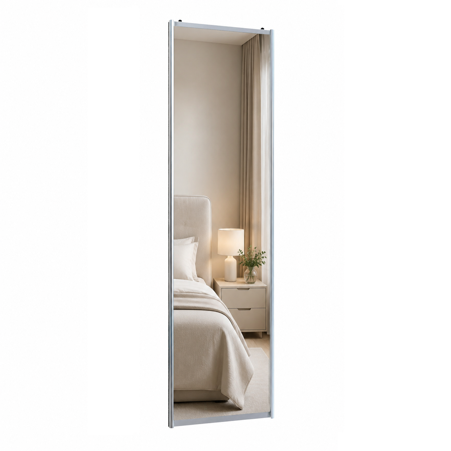 Изображение товара Дверь-купе 245.5x60.4 см цвет хром/зеркало