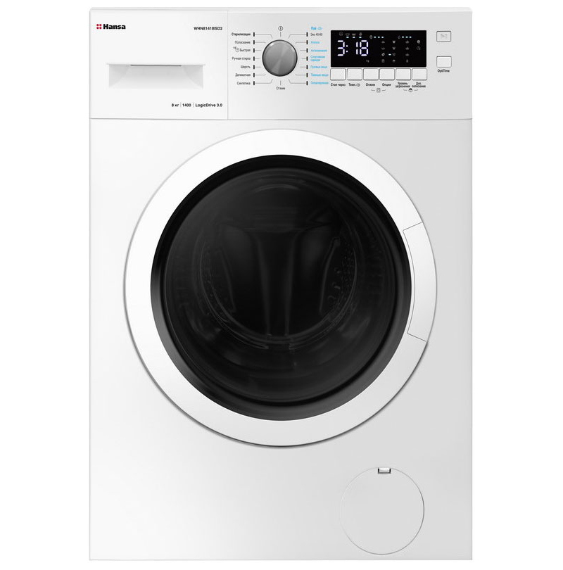Изображение товара Стиральная машина Hansa Whn8141bsd2 59.5x85x56.5 см 8 кг цвет белый Whn8141Bsd2